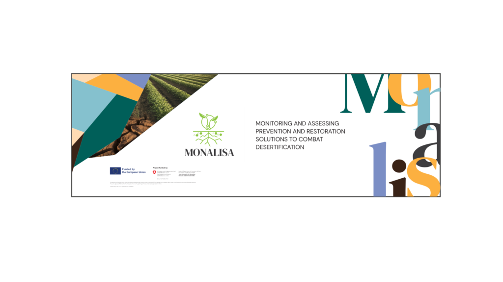 MONALISA Banner with project logo and name, EU funded emblem and SERI funded embelm