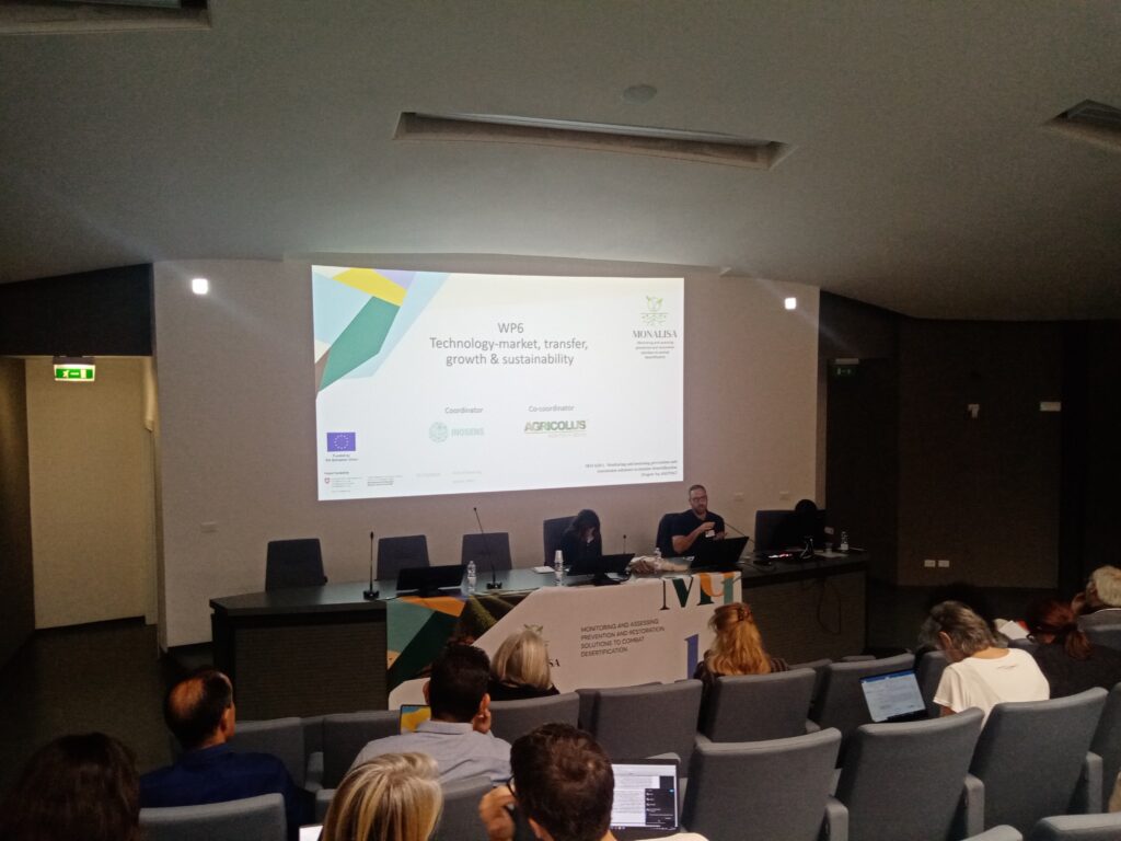 Presentation of the WP6 - Technology-market, transfer, growth & sustainability, on MONALISA kick-off Meeting in Sassari, Sardinia, Italy on October 1st 2024.